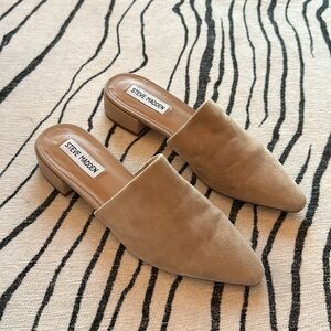 Steve Madden suede mules